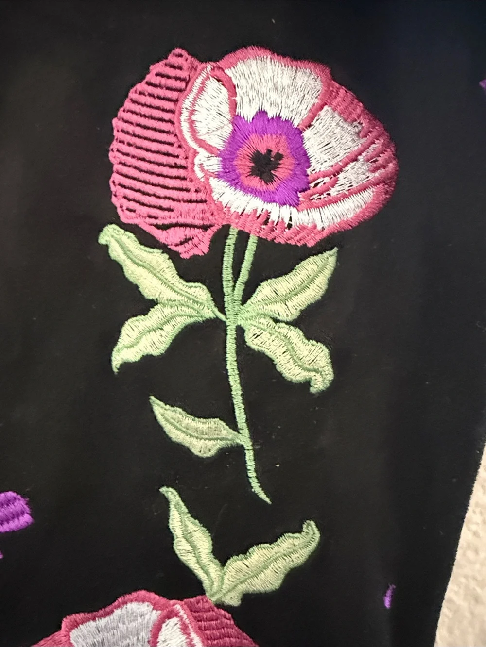 Carlos Santana Embroidered Over-the-Knee Boots with Pink Floral Detail